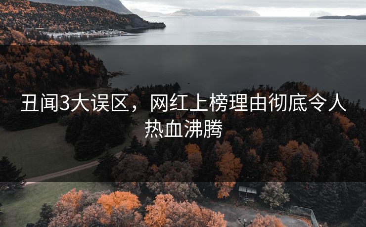 丑闻3大误区,网红上榜理由彻底令人热血沸腾 丑闻3大误区,网红上榜理由彻底令人热血沸腾